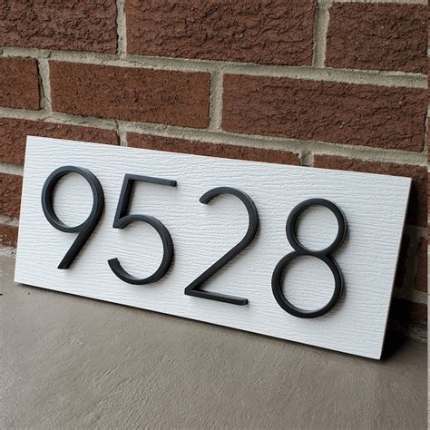 oversized metal house numbers|12 inch address numbers white.